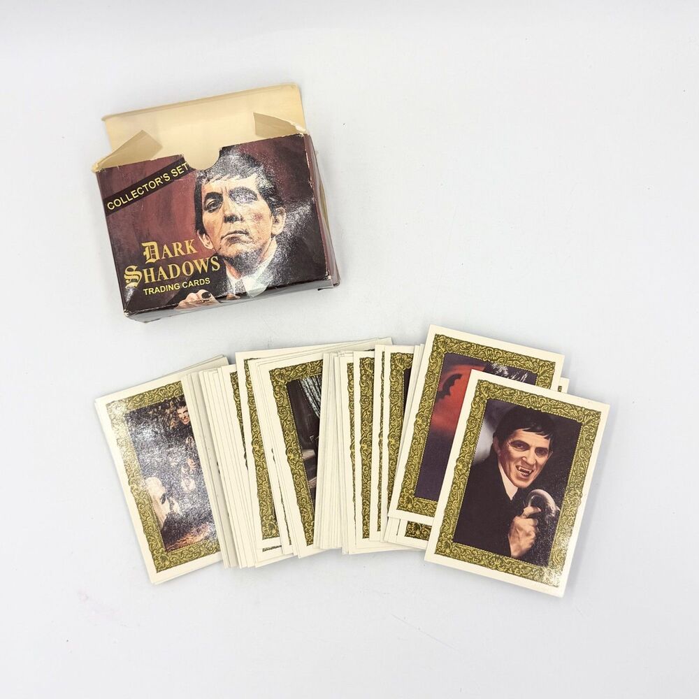 1993 Dark Shadows Trading Cards Complete 62 Card Set Original Box Barnabas